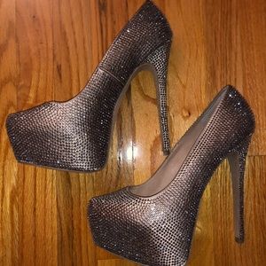 Steve Madden Rhinestone Platform Heel